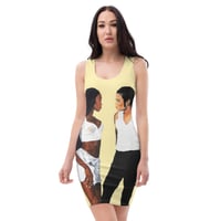 Image 2 of Icons All-Over Print Dress Yellow