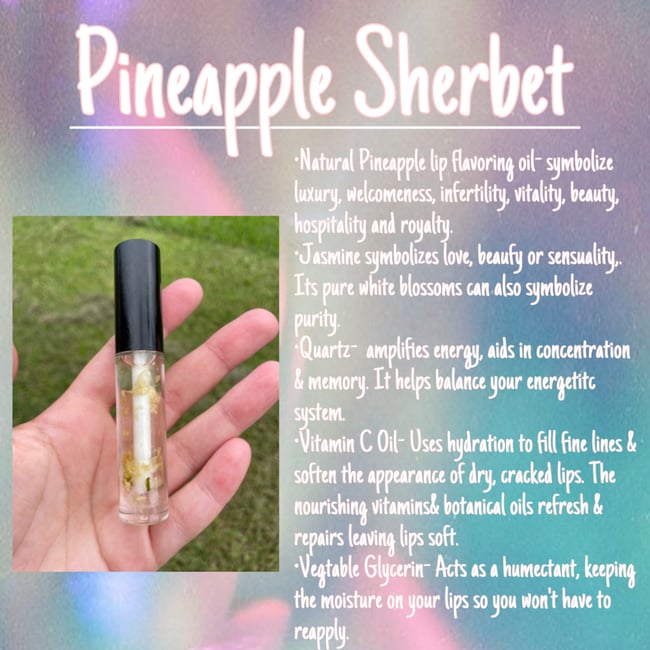 Pineapple Sherbet Infused Lip Gloss