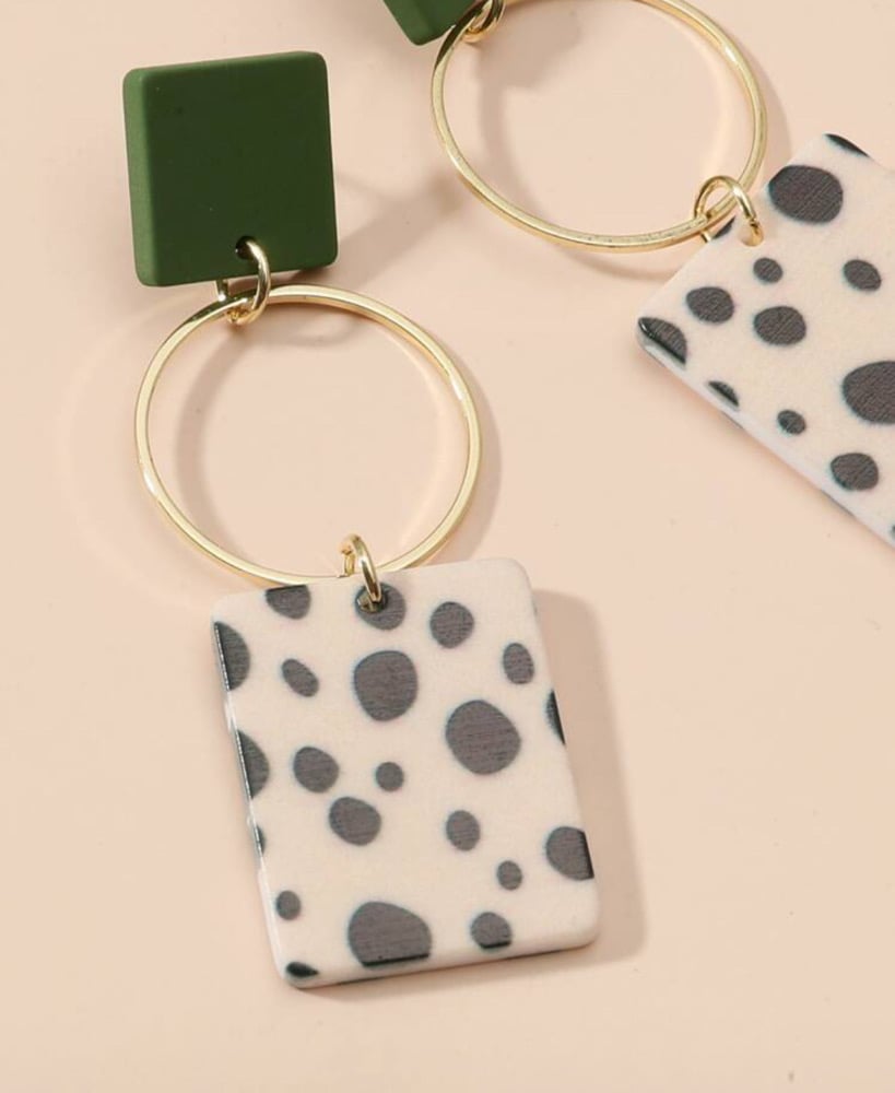 Image of “Retangle Drop Earrings”