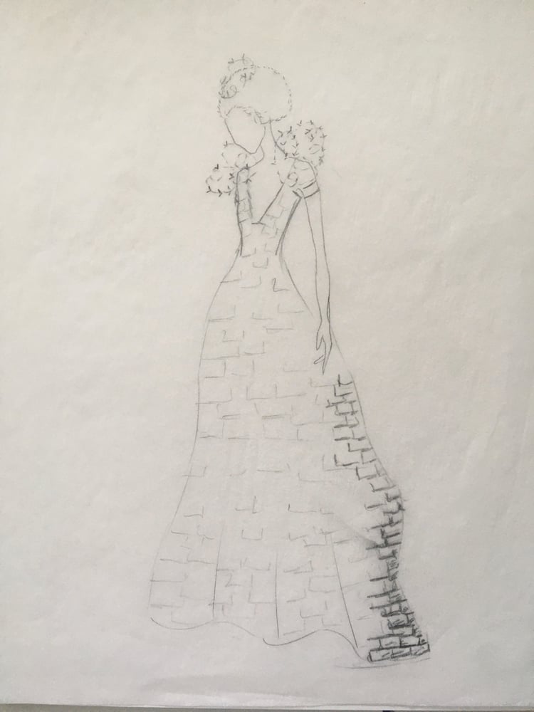 Image of Original Fashion Illustration - Build the Wall