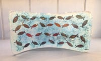 Image 1 of Fused Glass Fish Wave