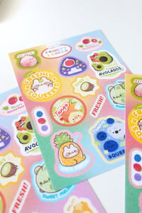 Image 2 of Frooty Labels Collection | Sticker Sheet, Mystery Keychains