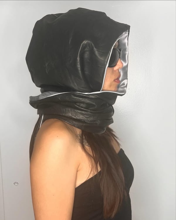 Heavyweight Leather Hood