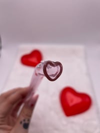 Image 2 of 9” Heart Straws