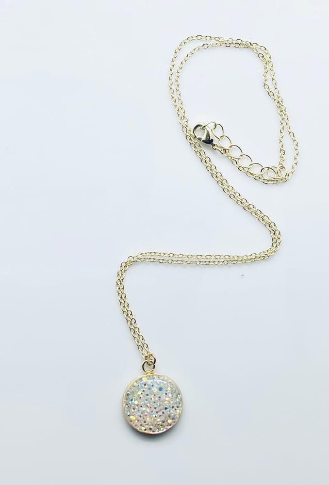 Image of CINDERELLA SPARKLY GOLD NECKLACE