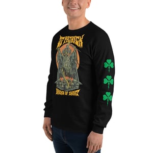 Image of Saint Patrick Banisher of Snakes Long Sleeve Black Shirt