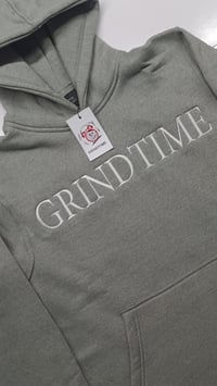 Image 1 of GREY CROP HOODIE JOGGING SET