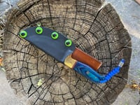 Image 2 of Damascus knife with Kydex sheath