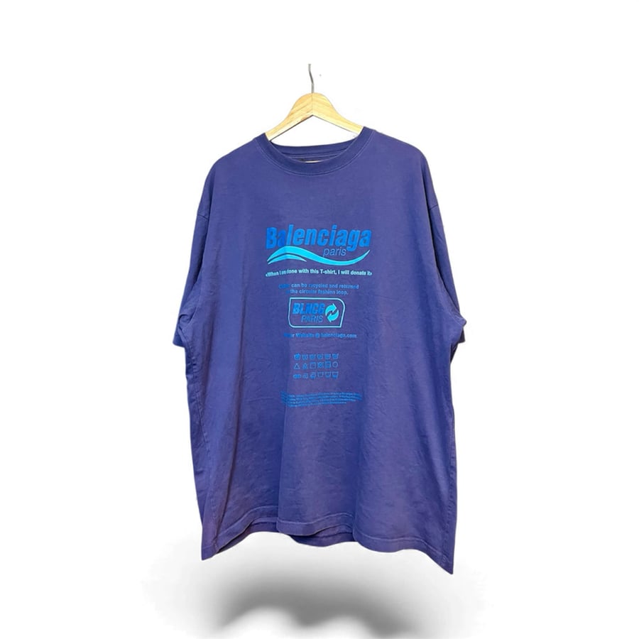 Image of Balenciaga Paris Recycle Tee