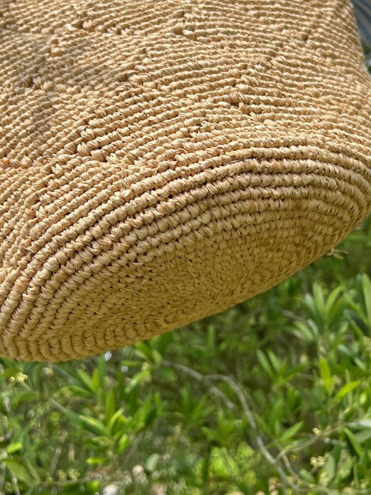 Image of Sac en Raphia LUNA fond Rond