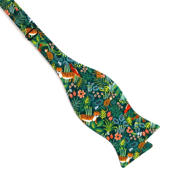 Green Rainforest Bow Tie