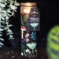Image 1 of Dark Forest Wildberry Frangranced Glass Tube Candle 