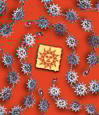 ORANGE SUNSHINE BRACELET SILVER