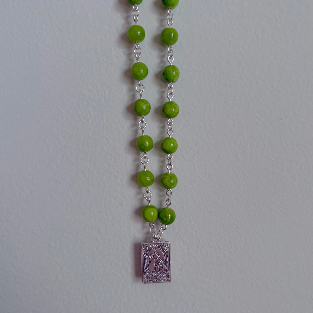 Image of tarot card necklaces