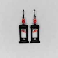 Black Guillotine Earrings