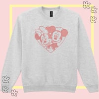 Image 2 of Mickey & Minnie Love Heart