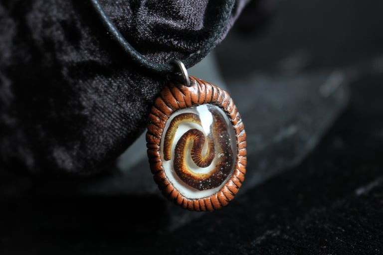 dead good worm necklace