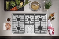 Image 1 of GE 5 Burner 36 inch Gas CookTop Insert - NEW IN BOX