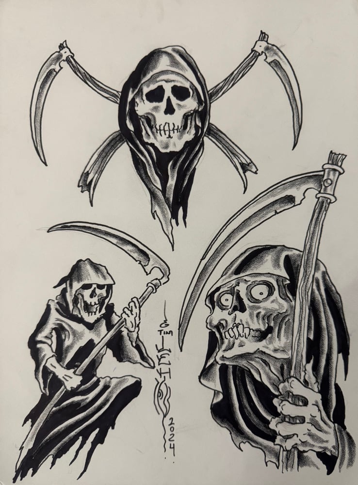 Image of Tim Lehi “Reapers & Wolves #42” Original Art