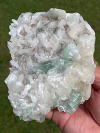 Image 2 of Green Apophyllite On Stilbite Specimen #1837