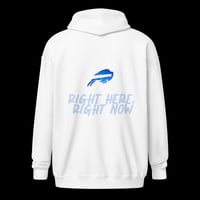 Image 1 of Unisex Buffalo Bills Zip-Up Hooded Hoodie