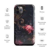 Image 4 of Gothic Rococo Dark Flowers and Filigree Tough Case for iPhone®