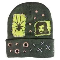 Image 2 of “GNARLY JUNK #2” Custom Punk Beanie