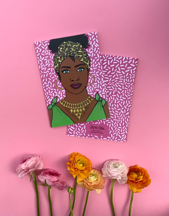 Carnet A5 Femme au bandeau 