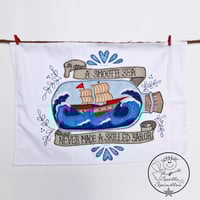 Image 2 of Ship In A Bottle Tea Towel