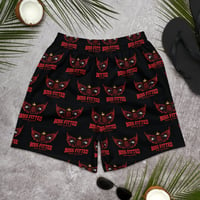 Image 1 of Red and Black Logo Shorts