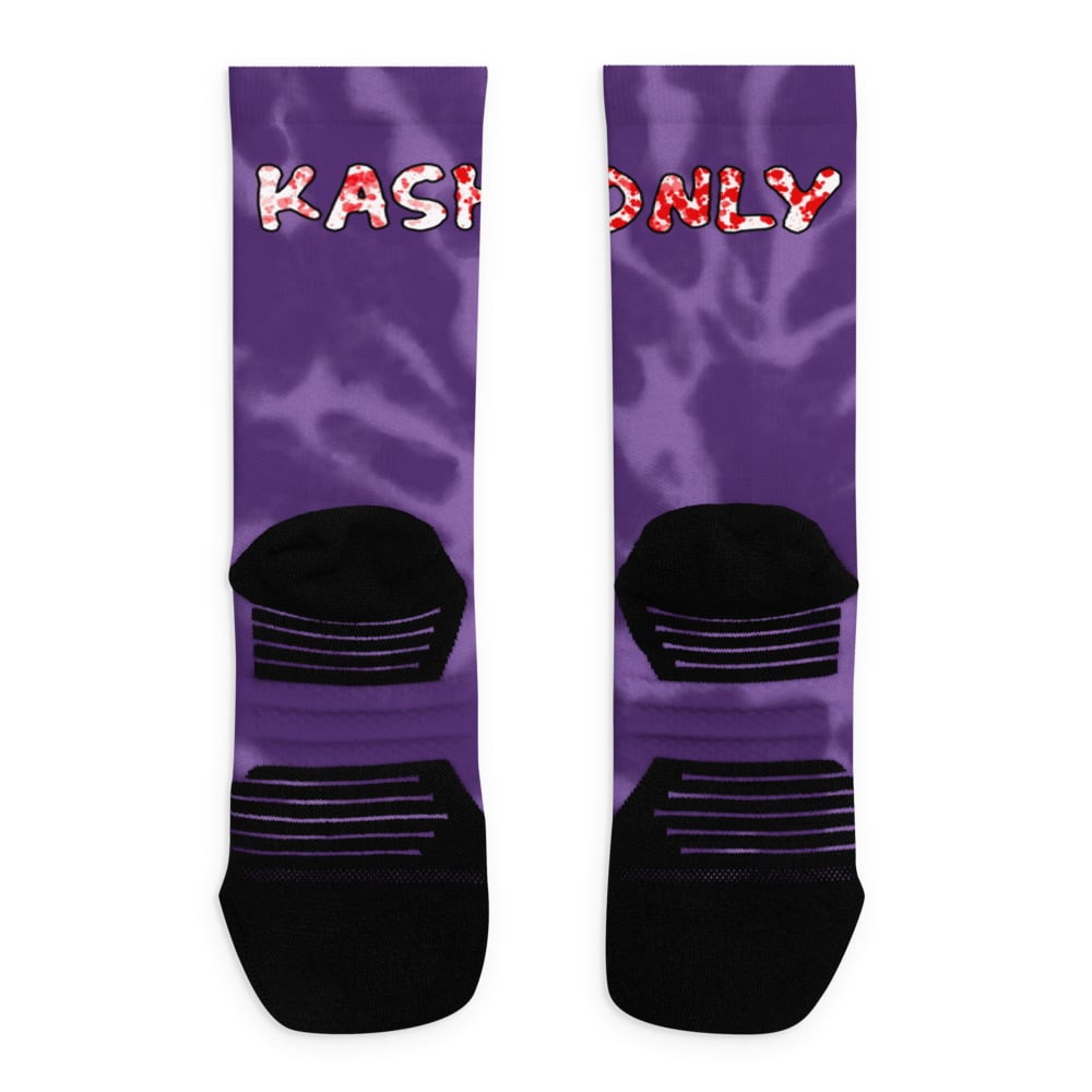 Image of SAUSO KASHEES BASKETBALL SOCKS / PURPLE