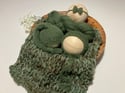 5 Pc Sets ~3 Colors Available~ Bonnet, Cap, Tieback, Wrap & Layer Newborn Photography Prop Set