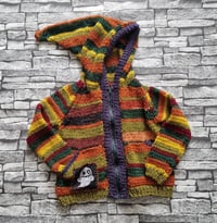 Image 6 of Knitted stripey jacket