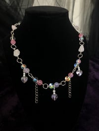 Image 3 of Rose Quartz Heart Necklace