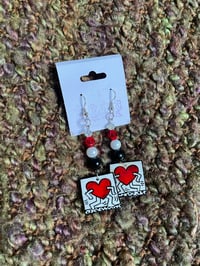 Keith Haring Heart Earrings