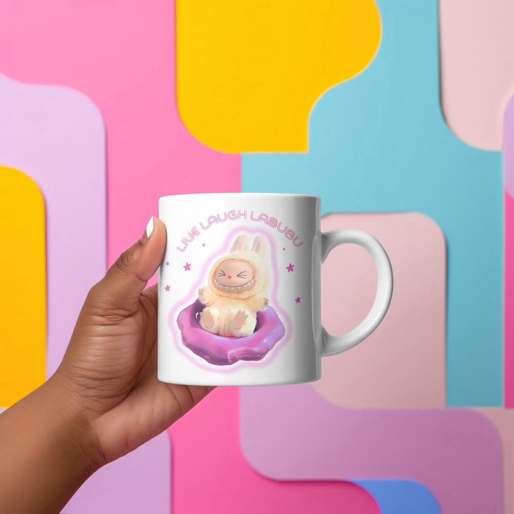 Image of Live laugh labubu mug 