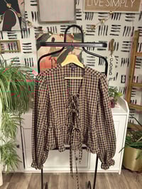 Image 1 of Boohoo checker top