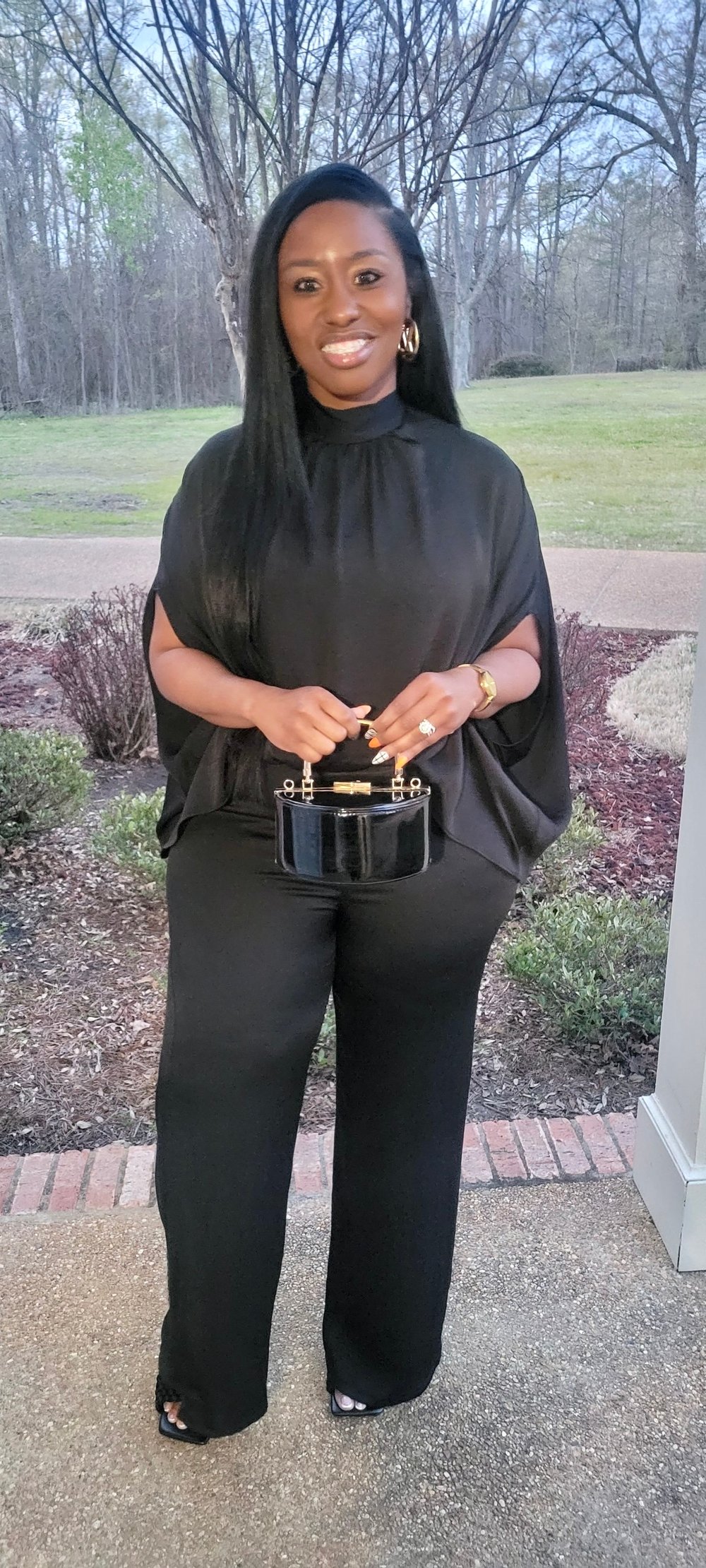 Image of Mock Neck Kelly Jumpsuit