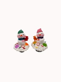 Image 1 of Dessert Snowman on Tart Tin Figurine Prototype