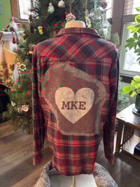 Image of Women’s Large MKE Pearl Snap Flannel