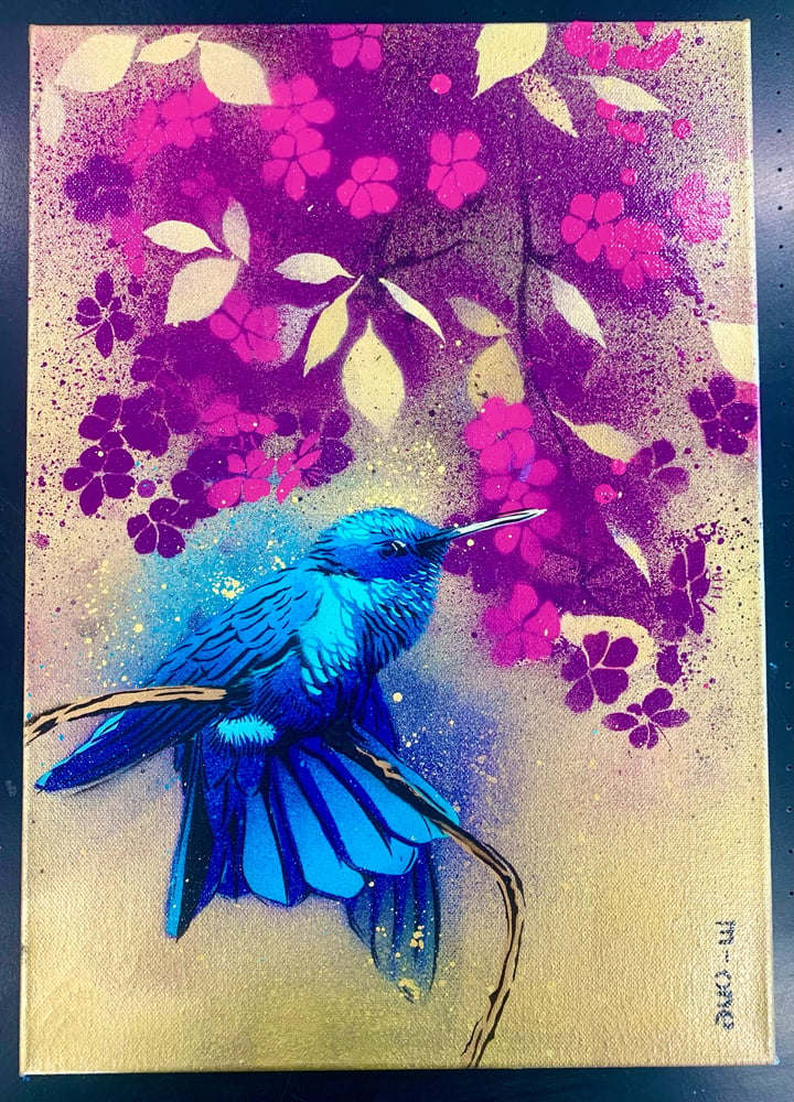 Image of Hummingbird And Blossom