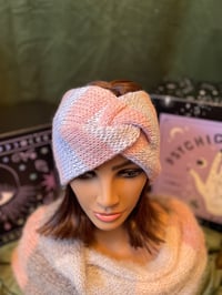 Image 1 of "Twist of Sweetness" Hand-Knit Ear Warmer 