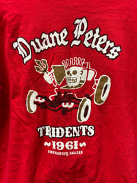 Image 2 of DUANE PETERS EMERGENCY SKATES TRIDENT 1961 TEE