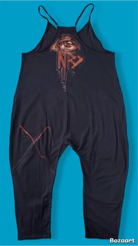 Image 2 of “SIREN SONG” BLEACH PAINTED BAGGY ROMPER LARGE