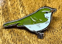 Image 2 of Two-barred Greenish Warbler - No.98 - UK Birding Pins - Enamel Pin Badge