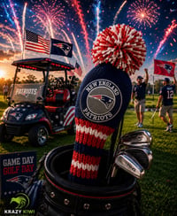 Image 3 of New England Patriots NFL custom Golf Club Cover hand knit logo  football fan  gift-ea9ce8b0