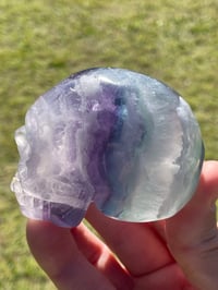 Image 19 of Rainbow Fluorite Crystal Skull #1965