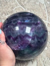 Image 7 of XXL 20LB RAINBOW FLUORITE SPHERE -CHINA- B