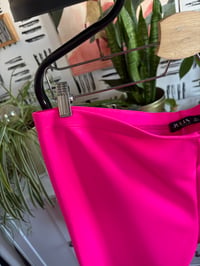 Image 2 of NWT neon pink bikers  knit