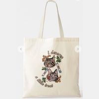 Image 1 of Bort & His Treats tote bag